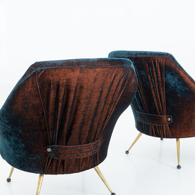 Pair of 'Martingala' Lounge Chairs by Marco Zanuso for Arflex, Italy, c. 1954