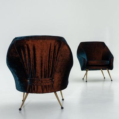 Pair of 'Martingala' Lounge Chairs by Marco Zanuso for Arflex, Italy, c. 1954