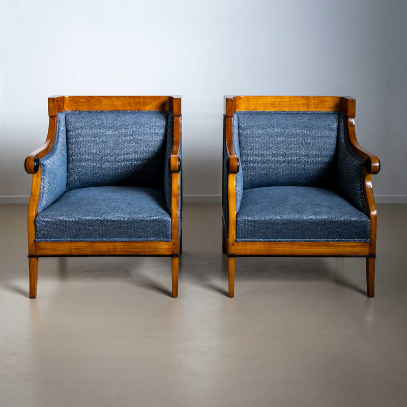 Biedermeier Bergère Chairs, Austria, c. 1820