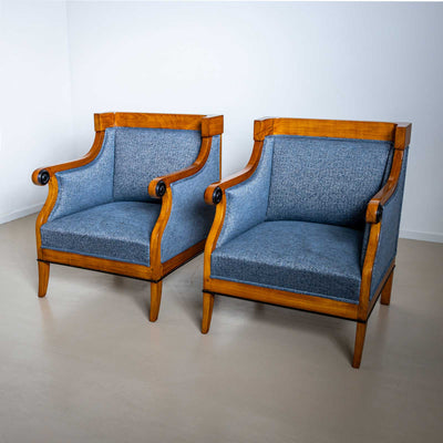 Biedermeier Bergère Chairs, Austria, c. 1820