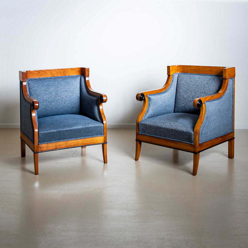 Biedermeier Bergère Chairs, Austria, c. 1820