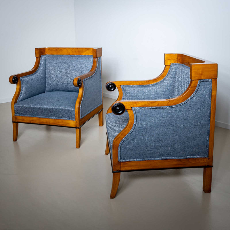 Biedermeier Bergère Chairs, Austria, c. 1820