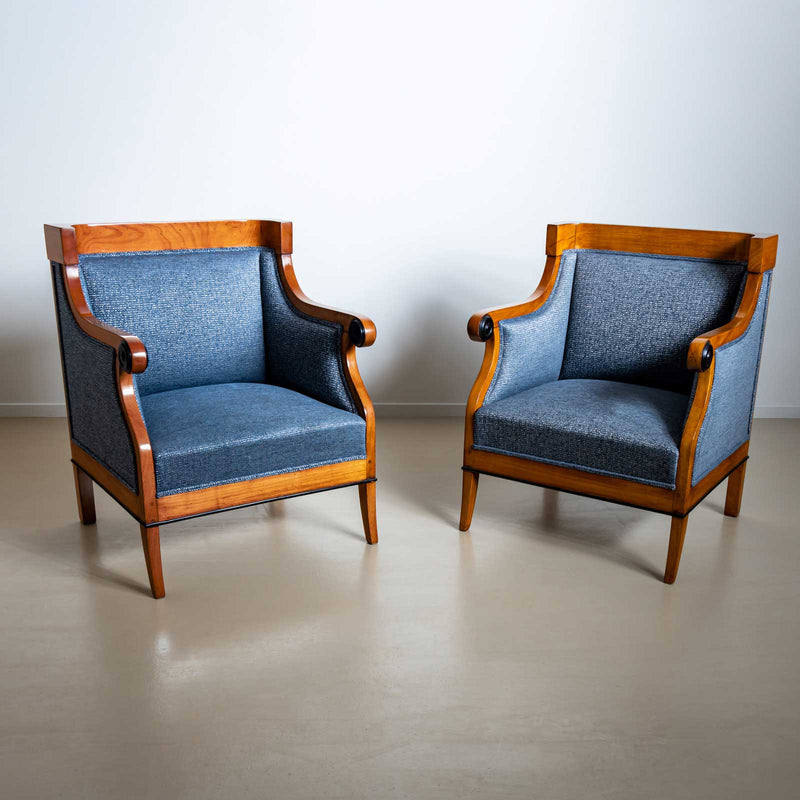 Biedermeier Bergère Chairs, Austria, c. 1820