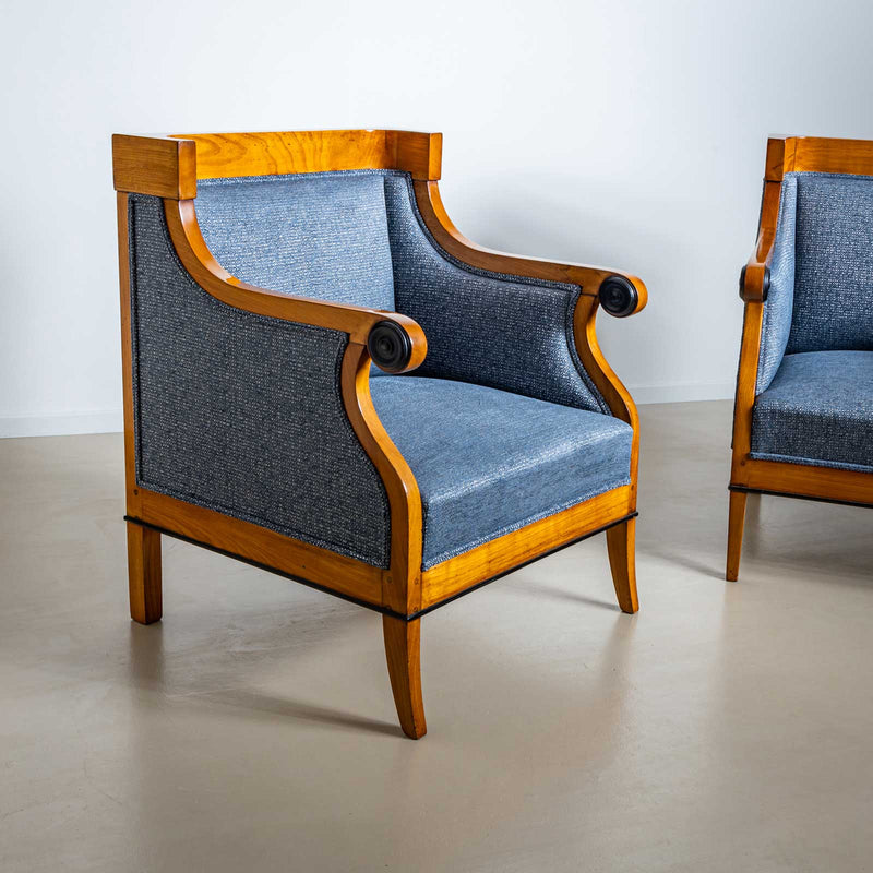 Biedermeier Bergère Chairs, Austria, c. 1820