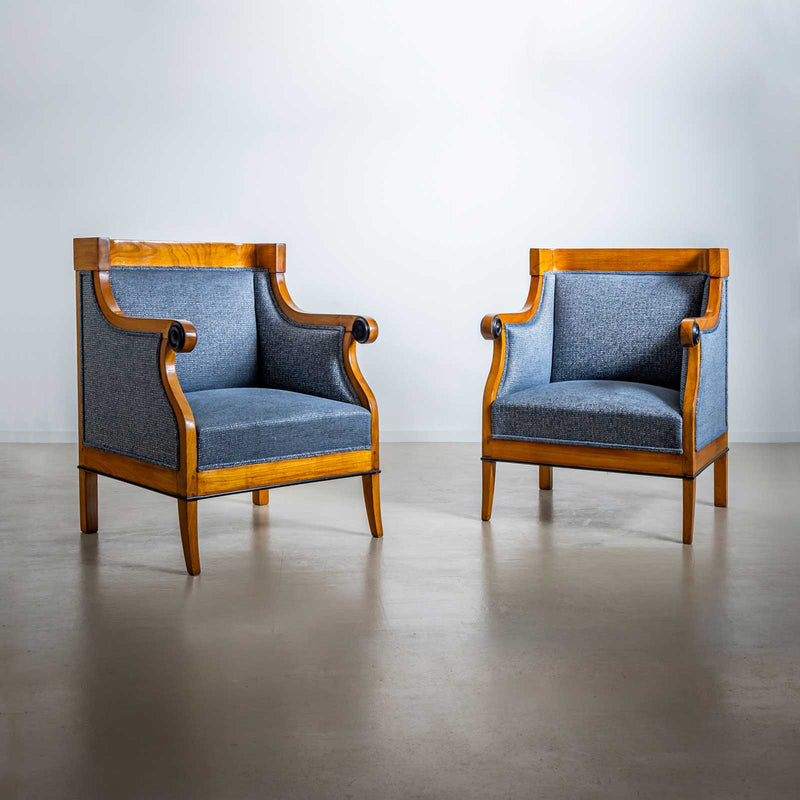 Biedermeier Bergère Chairs, Austria, c. 1820