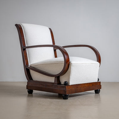 Pair of Art Deco Armchairs, Italy, 1920s