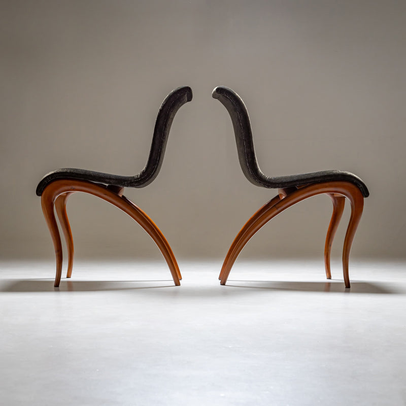 Pair of "Anxie" Dining Chairs by Maurizio Marconato & Terry Zappa for Porada, 2000s