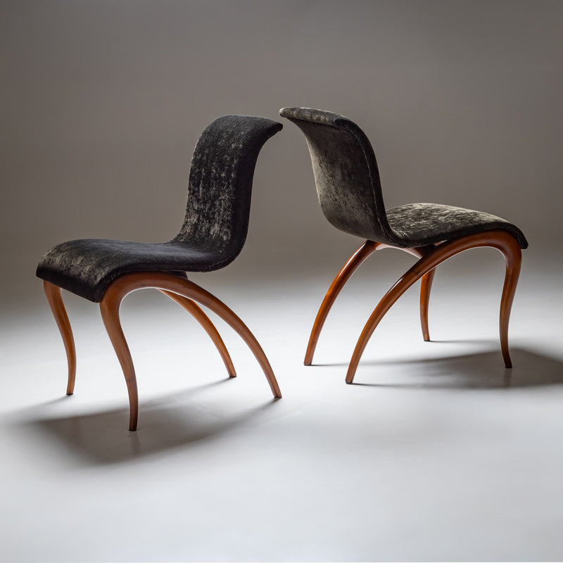 Pair of "Anxie" Dining Chairs by Maurizio Marconato & Terry Zappa for Porada, 2000s