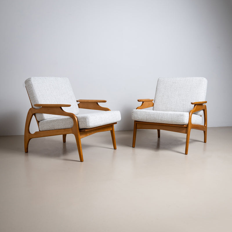 Pair of Danish Lounge Chairs, 1950s