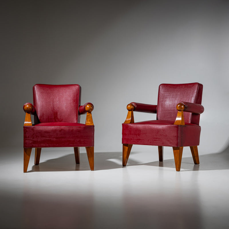 Pair of Armchairs, Italy, 1950s