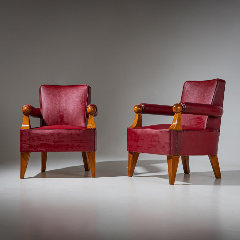 Pair of Armchairs, Italy, 1950s