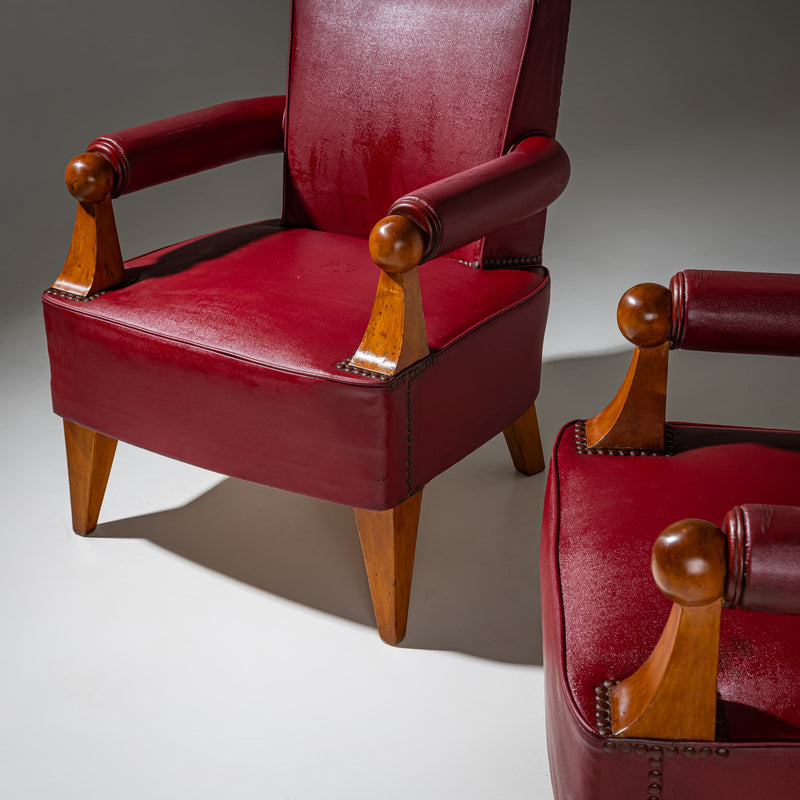 Pair of Armchairs, Italy, 1950s