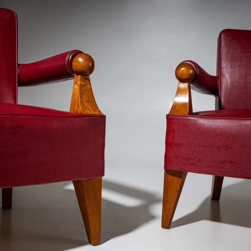 Pair of Armchairs, Italy, 1950s