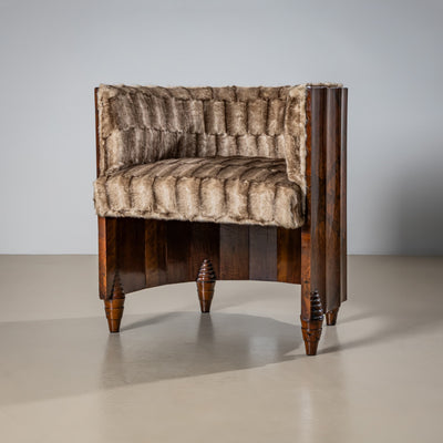 Pair of Art Deco Armchairs, attributed to Osvaldo Borsani, Italy, 1940s