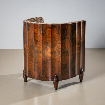 Pair of Art Deco Armchairs, attributed to Osvaldo Borsani, Italy, 1940s