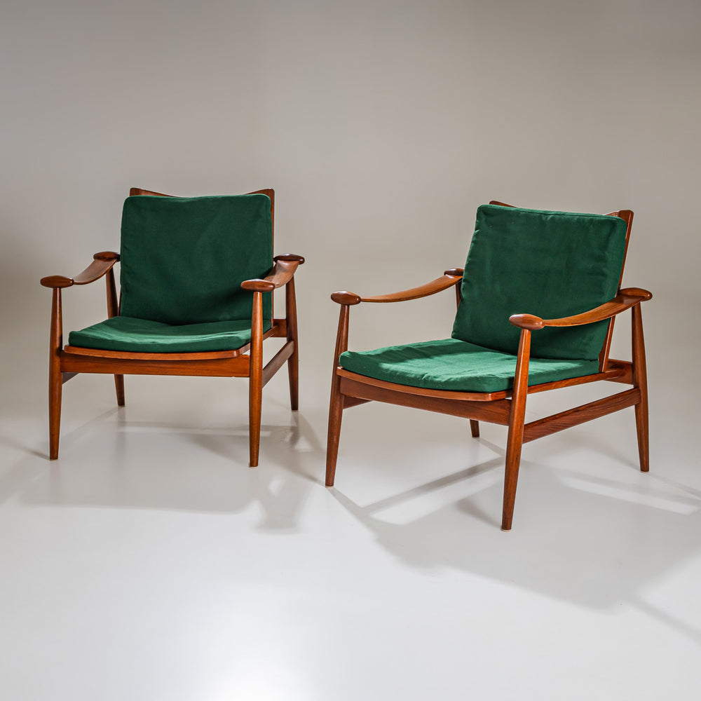 Pair of Armchairs, Model 133 by Finn Juhl for France & Son, Denmark, 1960s