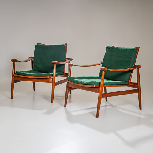 Pair of Armchairs, Model 133 by Finn Juhl for France & Son, Denmark, 1960s