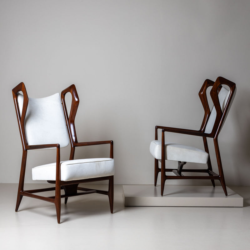 Pair of Armchairs “Triennale” by Gio Ponti for ISA Bergamo, Italy, 1953