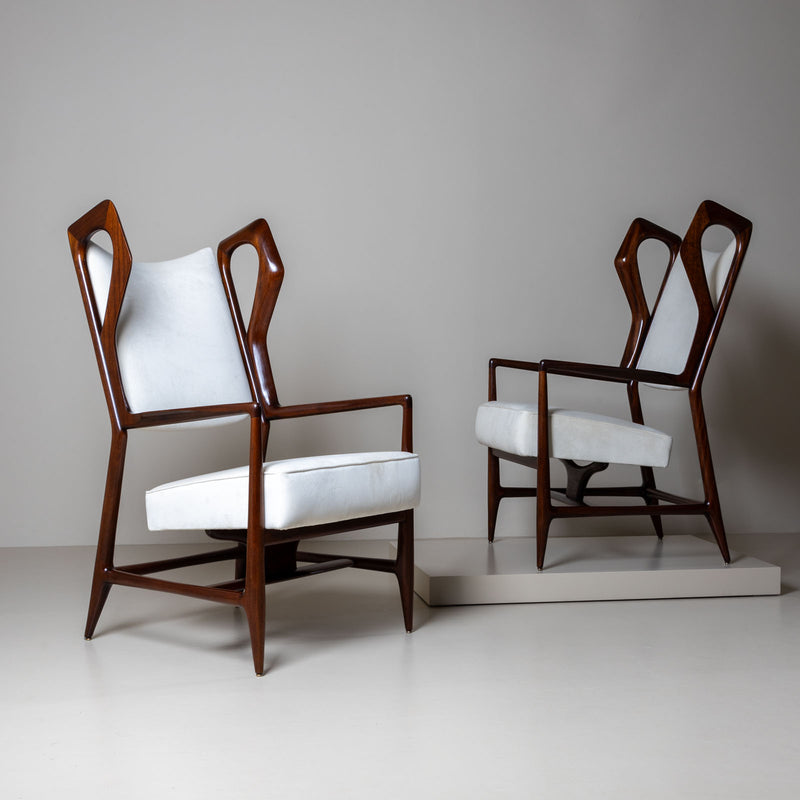 Pair of Armchairs “Triennale” by Gio Ponti for ISA Bergamo, Italy, 1953