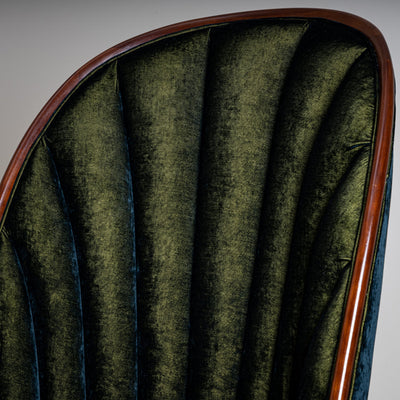 Pair of ‘Nautilus’ Armchairs by Paul Iribe for Annibale Colombo, Italy, 1980s