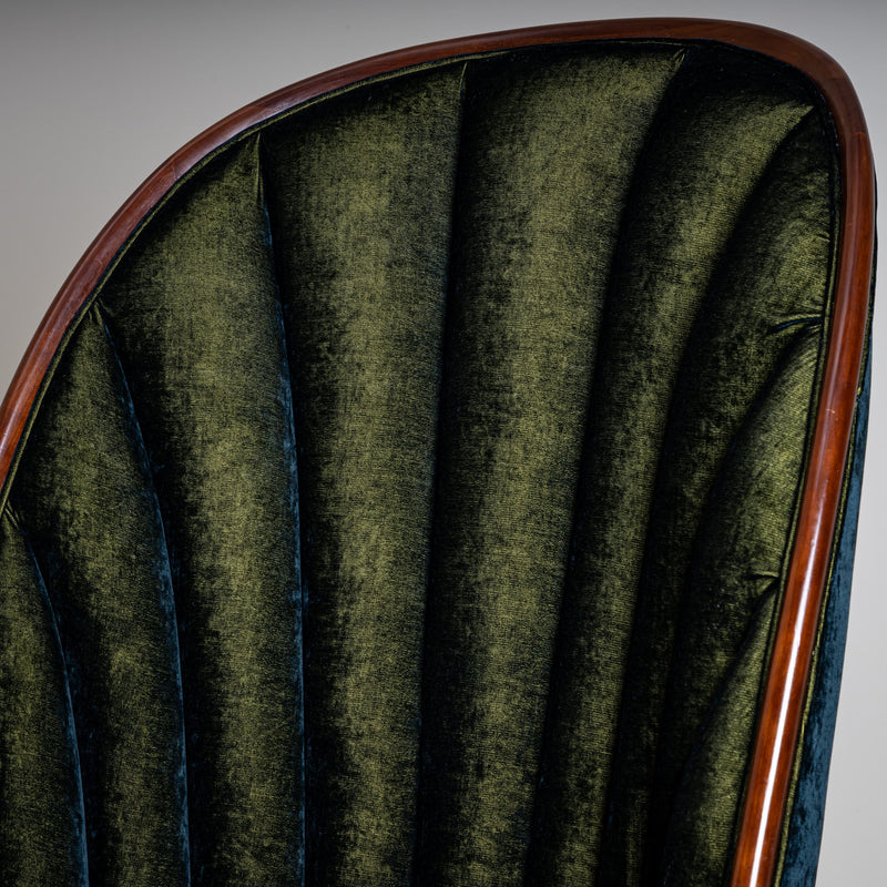 Pair of ‘Nautilus’ Armchairs by Paul Iribe for Annibale Colombo, Italy, 1980s