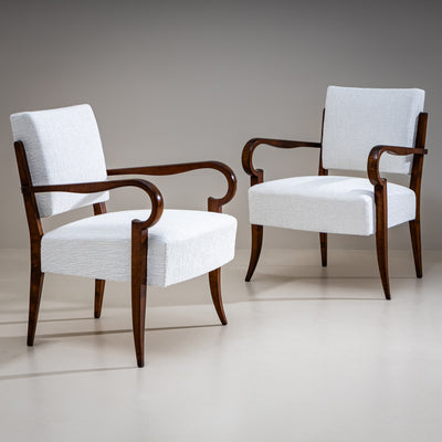 Pair of Armchairs, possibly Italy, 1940s