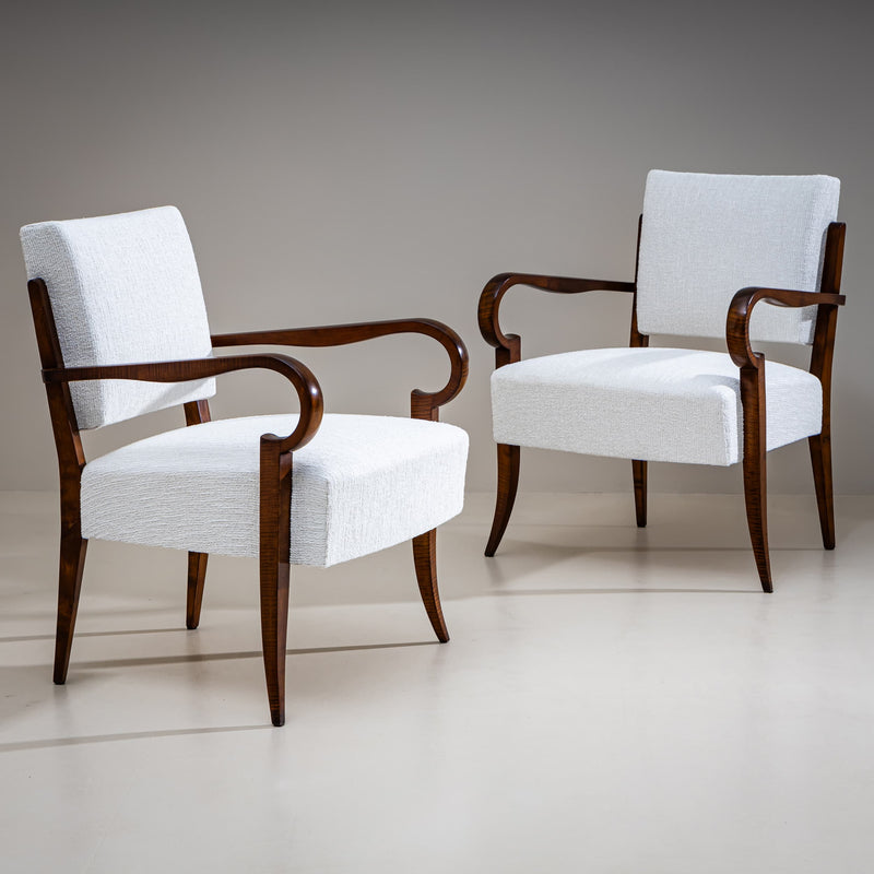 Pair of Armchairs, possibly Italy, 1940s