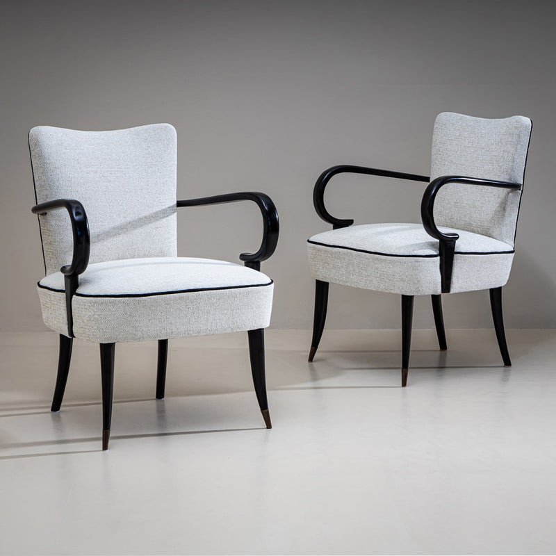 Pair of Armchairs, possibly Italy, 1940s