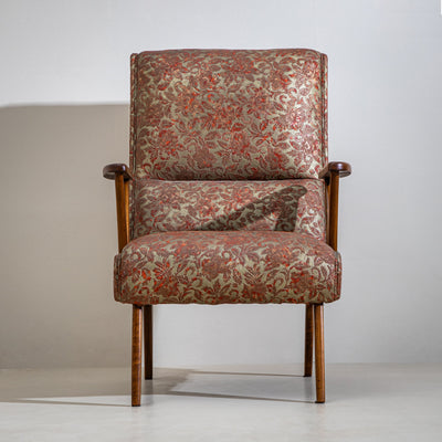 Pair of Lounge Chairs with Faux Leather Upholstery, Italy, 1950s