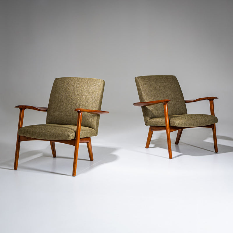 Pair of Lounge Chairs, Probably Italy, Mid-20th Century