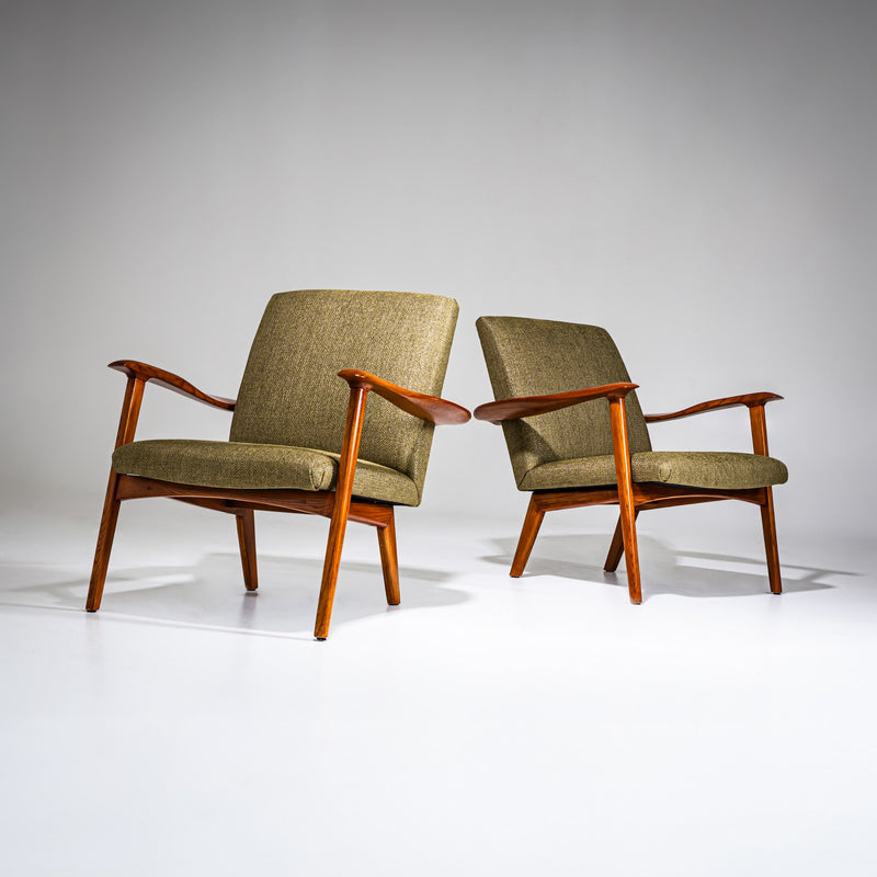 Pair of Lounge Chairs, Probably Italy, Mid-20th Century