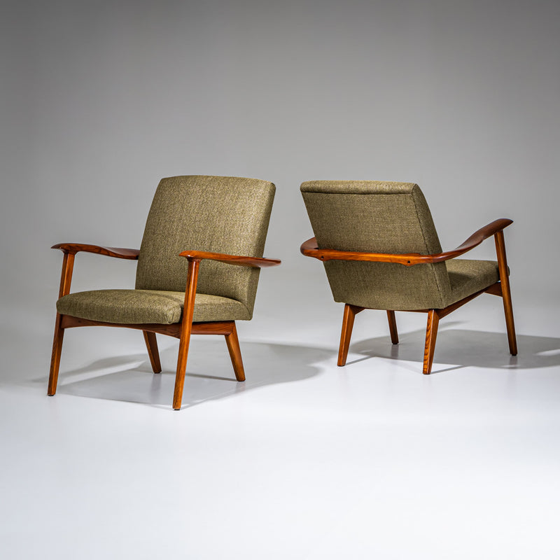 Pair of Lounge Chairs, Probably Italy, Mid-20th Century