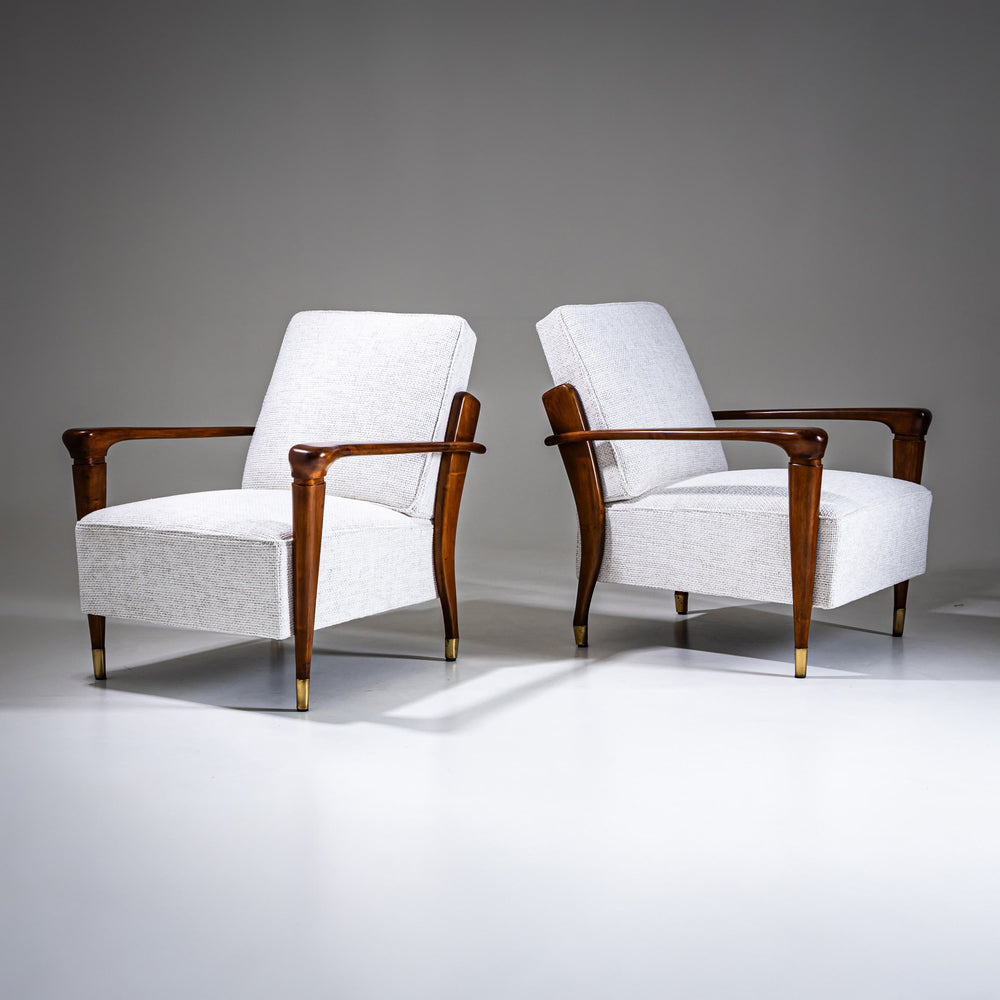 Pair of Lounge Chairs, Italy, Mid-20th Century