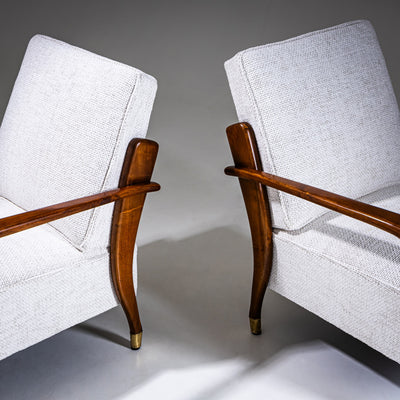 Pair of Lounge Chairs, Italy, Mid-20th Century