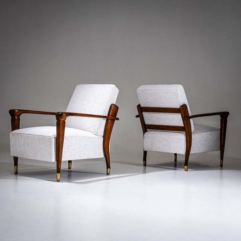 Pair of Lounge Chairs, Italy, Mid-20th Century