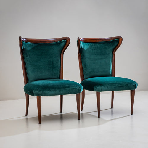 Pair of Lounge Chairs, Italy, 1950s