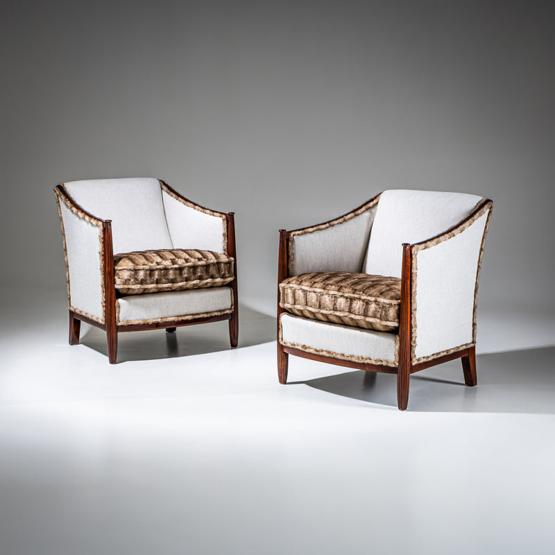 Pair of Art Deco Armchairs, France, circa 1920