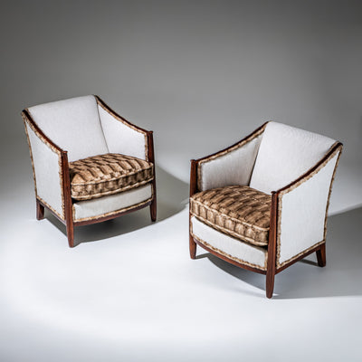 Pair of Art Deco Armchairs, France, circa 1920