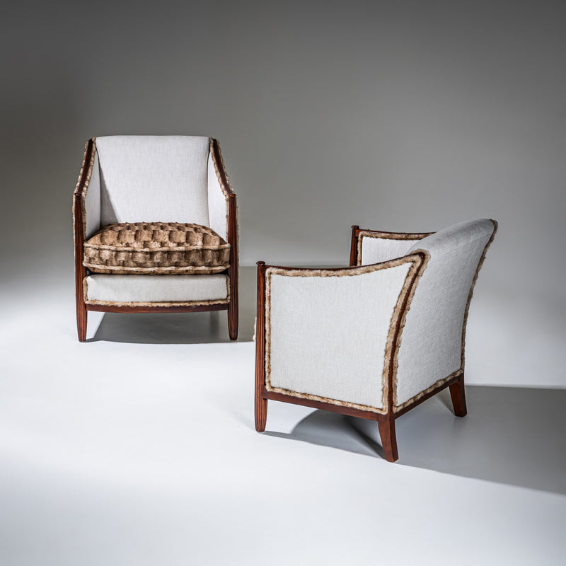 Pair of Art Deco Armchairs, France, circa 1920