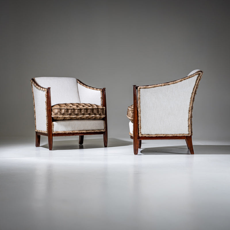 Pair of Art Deco Armchairs, France, circa 1920