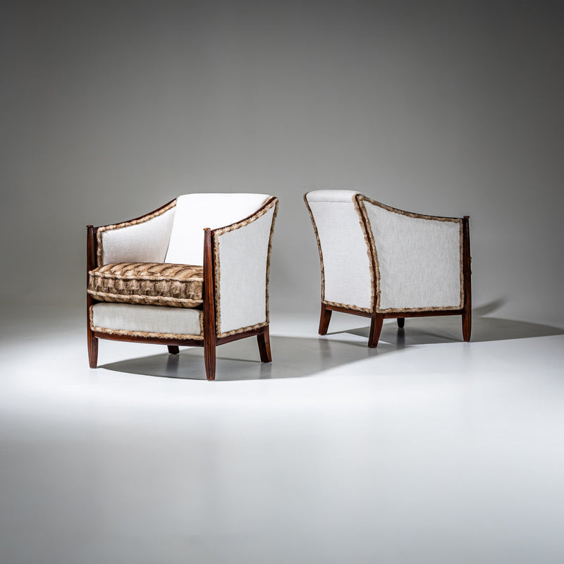 Pair of Art Deco Armchairs, France, circa 1920