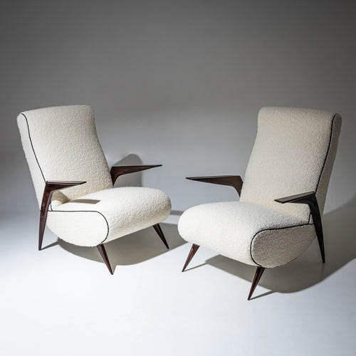 Pair of Lounge Chairs, Italy, Mid-20th Century