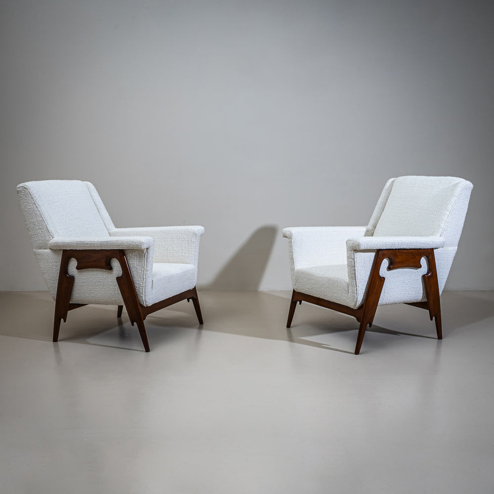 Pair of Armchairs, attributed to Giovanni Gariboldi (1908–1971), Italy, 1940s