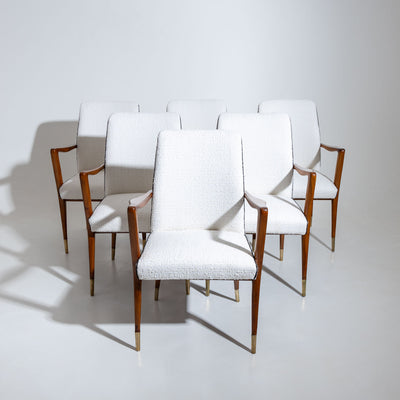 Set of six Dining Chairs, Scandinavia, Mid-20th Century