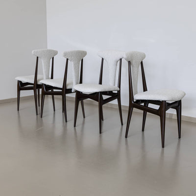 Set of four Side Chairs, Italy 1950s