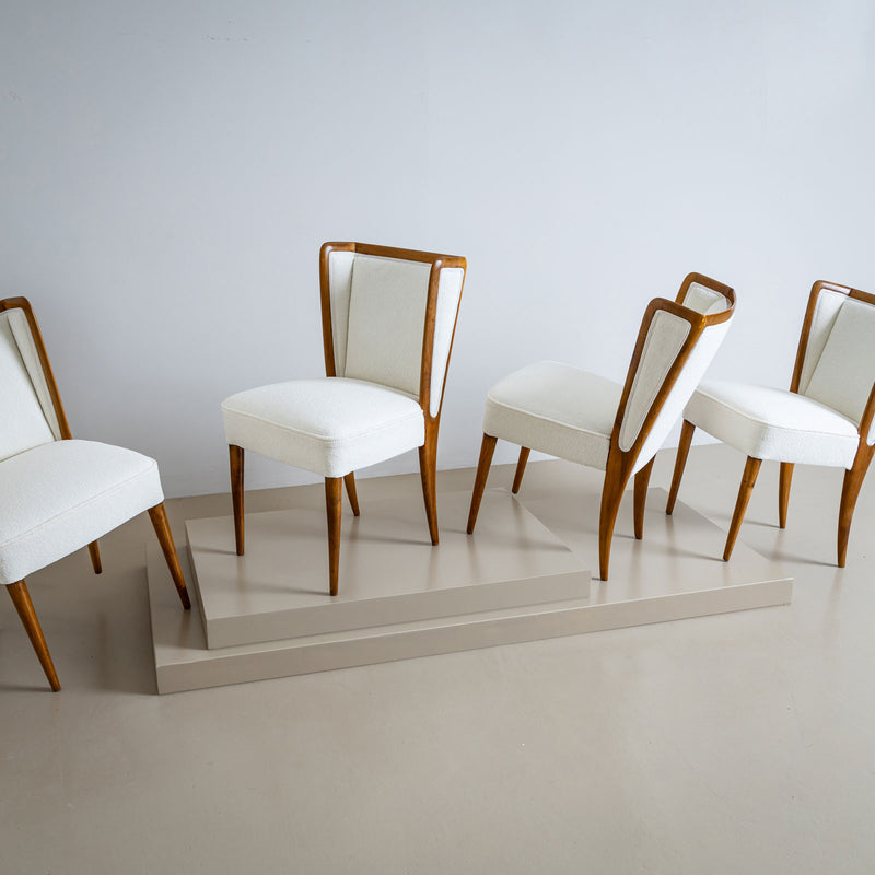 Set of six Side Chairs, Italy 1950s