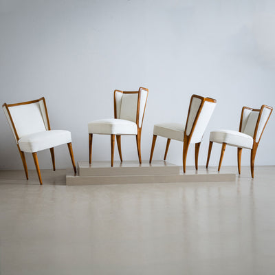 Set of six Side Chairs, Italy 1950s