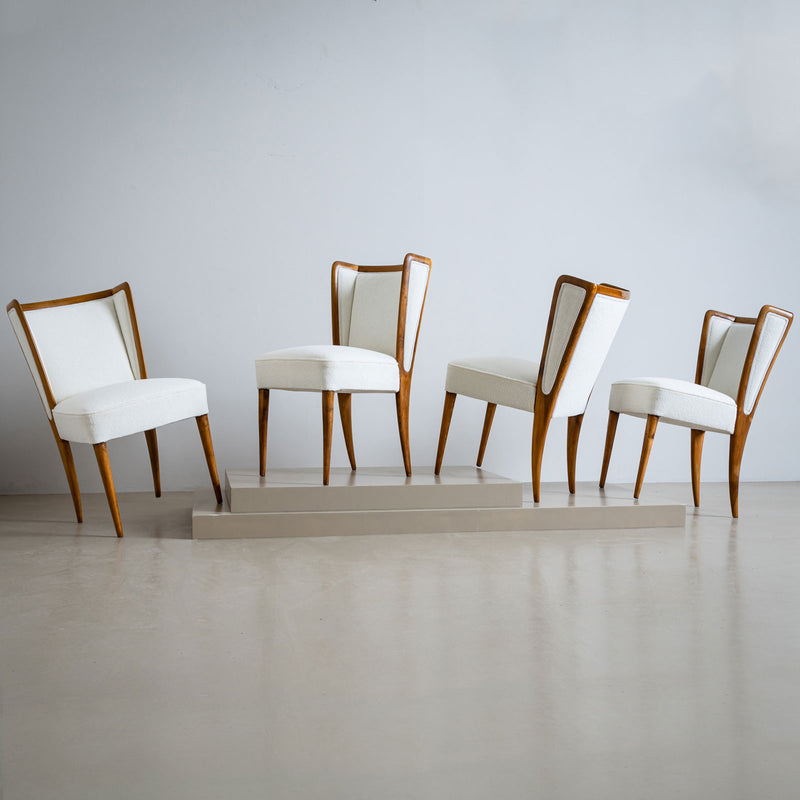 Set of six Side Chairs, Italy 1950s