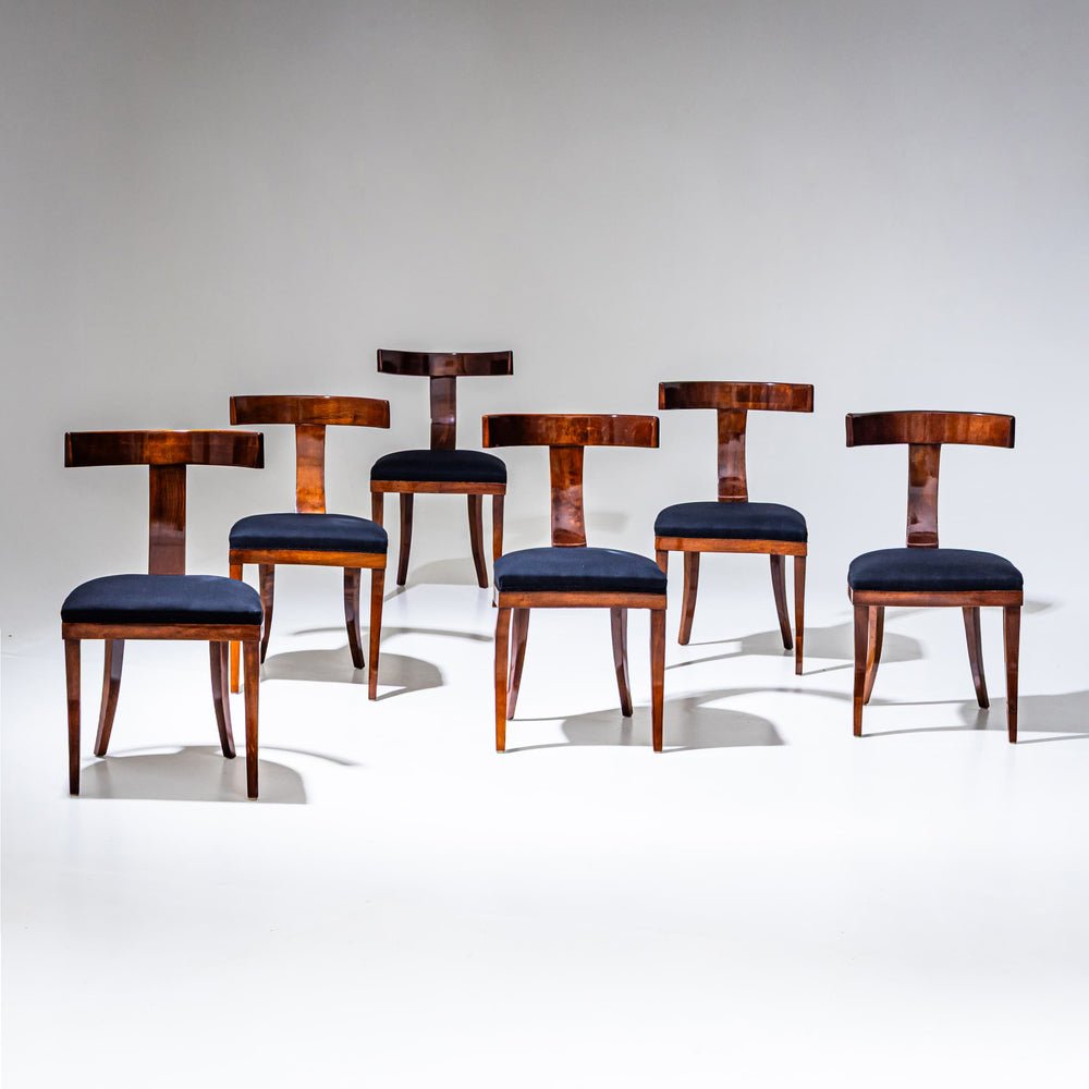 Set of Six Side Chairs, Italy, Mid-20th Century
