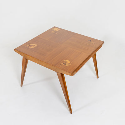 Game Table with Inlays by Scremin, Italy 1940s